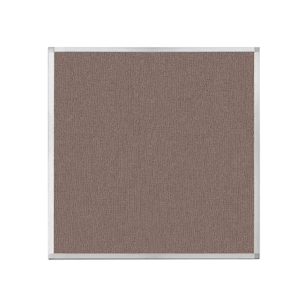 Hush Panel Configurable Cubicle Partition 4' x 4' Latte Fabric